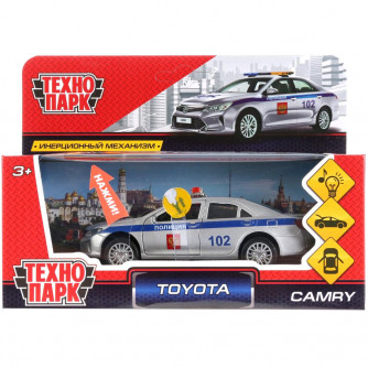 Металлическая машинка Технопарк Toyota Camry Полиция CAMRY-P-SL