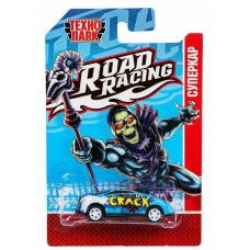 Машина металл ROAD RACING СУПЕРКАР скелет 6,5 см,в ассор, блист., инерц Технопарк RR-7-2293781-PRE-R   