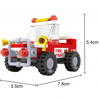 Конструктор Пожарная бригада Джип K-21201