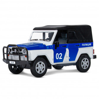 Металлическая машинка Автопанорама УАЗ-469 Полиция JB1200146
