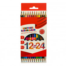 Цв.каранд.24цв. 2N деревян. 