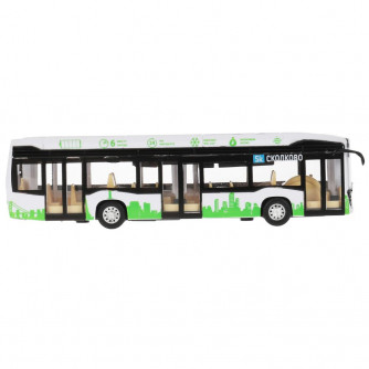 Машинка инерционная Технопарк Электробус КамАЗ 6282 KAMAZBUS-20PL-WHGN