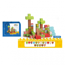 Конструктор магнитный, 102 кубика, в/к 26*20*3 см 3016414