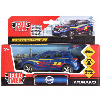 Машина металл NISSAN murano СПОРТ, 12 см, двери, багаж., инерц., кор. Технопарк SB-17-75-NM-S-WB