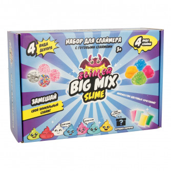 Лизун Slime лаборатория Slimer big mix синий SS500-40202  