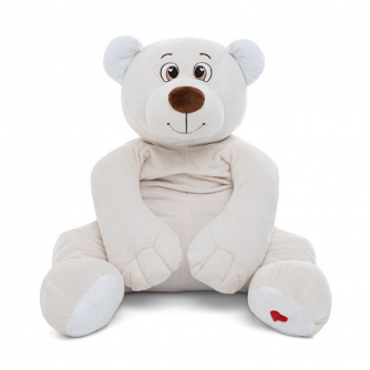 KULT Мягкая игрушка медведь Лари, 85см (сидя 45см), бежевый (МЛари/45/53-3)