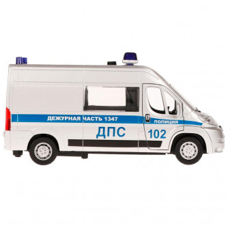 Металлическая машинка Технопарк Citroёn Jumper Полиция JUMPER-14POL-SR