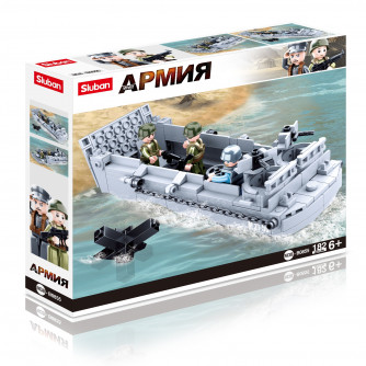 Конструктор Sluban Армия Десантный корабль M38-B0855