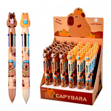 Ручка шариковая автомат. 6-цветная Mazari 