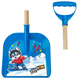 Лопата 65 см Хаски дер. черенок, голубая Dvizhok ЛГ 2  