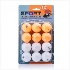 Набор мячей для тенниса (оранжевый 6 шт+ белый 6 шт) 00-0610  