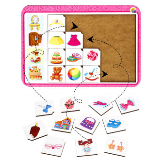 Игрушка деревянная Ассоциации для маленькой принцессы Н00176