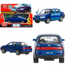 Машина металл LADA 110 12 см, двери, инерц., кор. Технопарк SB-16-44-N(BU)-WB-WOD   