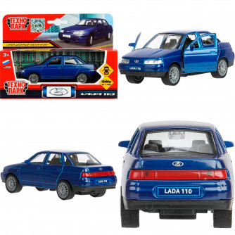 Машина металл LADA 110 12 см, двери, инерц., кор. Технопарк SB-16-44-N(BU)-WB-WOD   