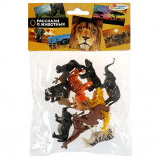 Игрушка пластизоль животные африки, 12шт/пакет ИГРАЕМ ВМЕСТЕ 2005-5