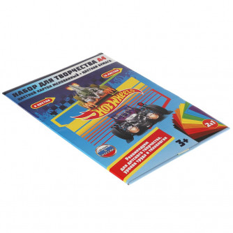 Набор УМка цветная бумага и цветной картон Hot Wheels SPC-55344-HW