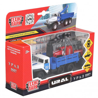 Металлическая машинка Технопарк Урал-5557 SB-20-01+URAL-LADDER-WB