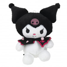 Игрушка мягкая Kuromi San RIO Куроми 17см в черной шапочке, в пакете 