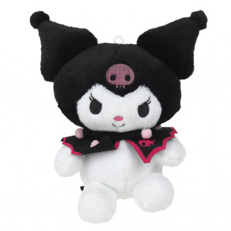 Игрушка мягкая Kuromi San RIO Куроми 17см в черной шапочке, в пакете 