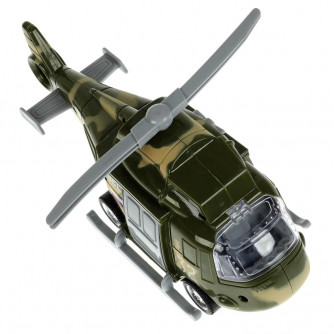Пластиковая модель Технопарк Военный вертолёт 2002A062-R-ARMY