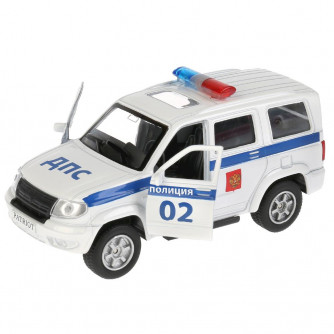 Металлическая машинка Технопарк УАЗ Patriot Полиция SB-17-81-UP-P(W)-WB