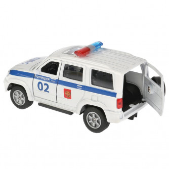 Металлическая машинка Технопарк УАЗ Patriot Полиция SB-17-81-UP-P(W)-WB