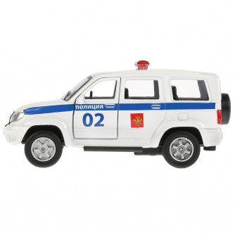 Металлическая машинка Технопарк УАЗ Patriot Полиция SB-17-81-UP-P(W)-WB