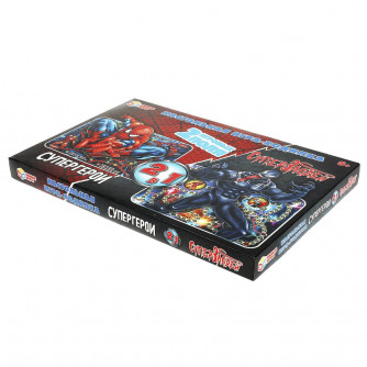 356504 Супергерои. Настольная игра-ходилка 2в1. 330х216х27мм. Умные игры 4650250598091