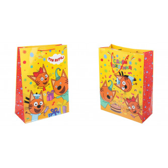 Пакет подарочный глянцевый ТРИ КОТА xl,140 гр/м2 ЧУДО ПРАЗДНИК PXL-127483-TK Пакет подарочный глянцевый ТРИ КОТА xl,140 гр/м2 ЧУДО ПРАЗДНИК PXL-127483-TK