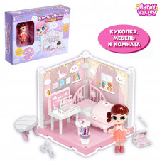 Кукольный дом «В гостях у Молли», спальня с куклой и аксессуарами,5215020