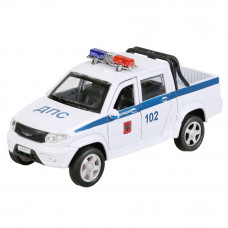 Металлическая машинка Технопарк UAZ Pickup Полиция PICKUP-P-WH