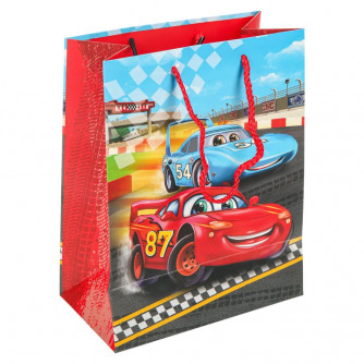 Пакет подарочный с аппликацией, машинки, размер l,190 гр/м2 ЧУДО ПРАЗДНИК PAL-113299-CAR  