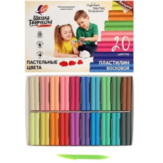Пластилин 20цв 370г Луч Пластилин 20цв 370г Луч