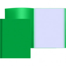 Папка с 10 вкладышами А4 Attomex, 500мкм, зеленая 3100401   