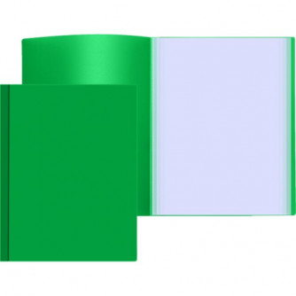 Папка с 10 вкладышами А4 Attomex, 500мкм, зеленая 3100401   