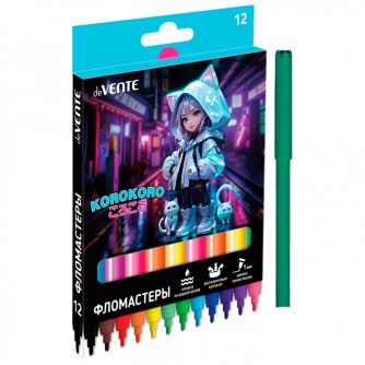 Фломастеры 12цв. deVente 