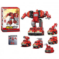 Трансформер 0783-370 5 в 1 Пожарные металл в кор. ZY1598383   