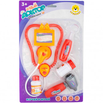 Набор доктора Levatoys MK3307-10 Юный доктор на блист. FCJ0949219   Набор доктора Levatoys MK3307-10 Юный доктор на блист. FCJ0949219