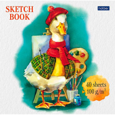 Блокнот-SketchBook А5, 40л, Hatber 