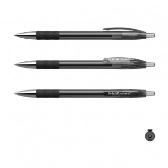 Ручка гелевая Erich Krause Original Gel Matic&Grip черная 46815