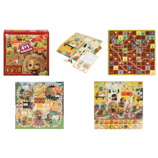 Домовенок Кузя. Настольная игра-квадрат. 40 карточек. 4 поля. 250х250х55 мм. Умные игры 4630395017299   