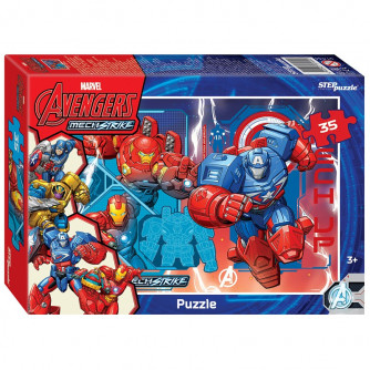Пазл 35 Avengers MECH Strike 91444 Степ /9/  91444   