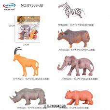 Набор животных BY568-38 Сафари в пак. FCJ1004398   