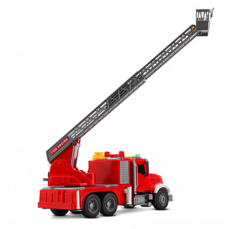 AUTODRIVE Фрикционная Пожарная машина с лестницей,помповый механизм,звук,свет,на бат.,в/к 41,5*14*21 JB0404180  