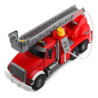 AUTODRIVE Фрикционная Пожарная машина с лестницей,помповый механизм,звук,свет,на бат.,в/к 41,5*14*21 JB0404180  