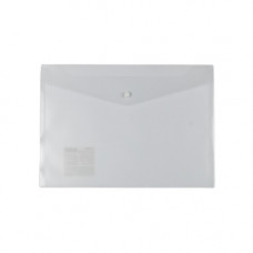 Папка-конверт на кнопке А4 Expert Complete, 120мкм, пластик, прозрачная 22053156/ЕС2111100   