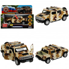 Машина металл свет-звук HUMMER H2 PICКUP КАМУФЛЯЖ 12 см, двери, багажн, кор. Технопарк HUM2PICKUP-12SLMIL-BN   