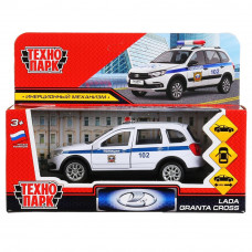 Металлическая машинка Технопарк Lada Granta Cross 2019 Полиция GRANTACRS-12POL-WH