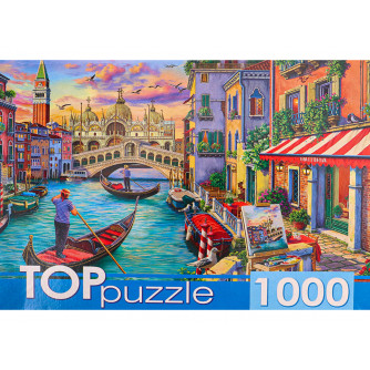 TOPpuzzle. ПАЗЛЫ 1000 элементов. ХТП1000-4144 Венецианский вечер