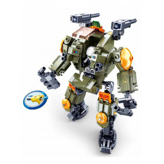 Конструктор пластиковый Sluban Атомная буря. Атака роботов (353 дет., 2 фигур.) (Арт. M38-B0911)